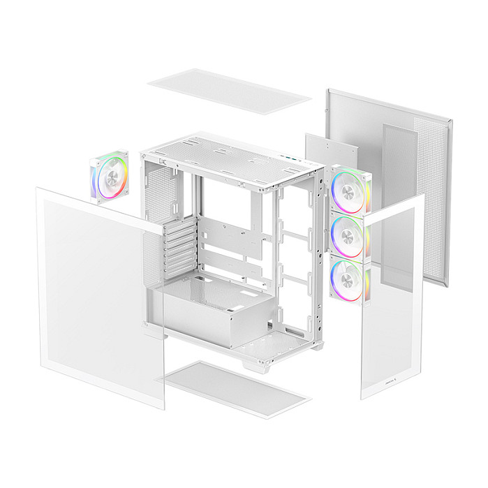 Kasë Midi DeepCool CG580 4F V2 – Bardhë - 12