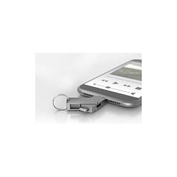 Adapter TERRATEC CONNECT C600 / USB-C në 2x Micro-USB / USB 2.0 – Argjend - 2