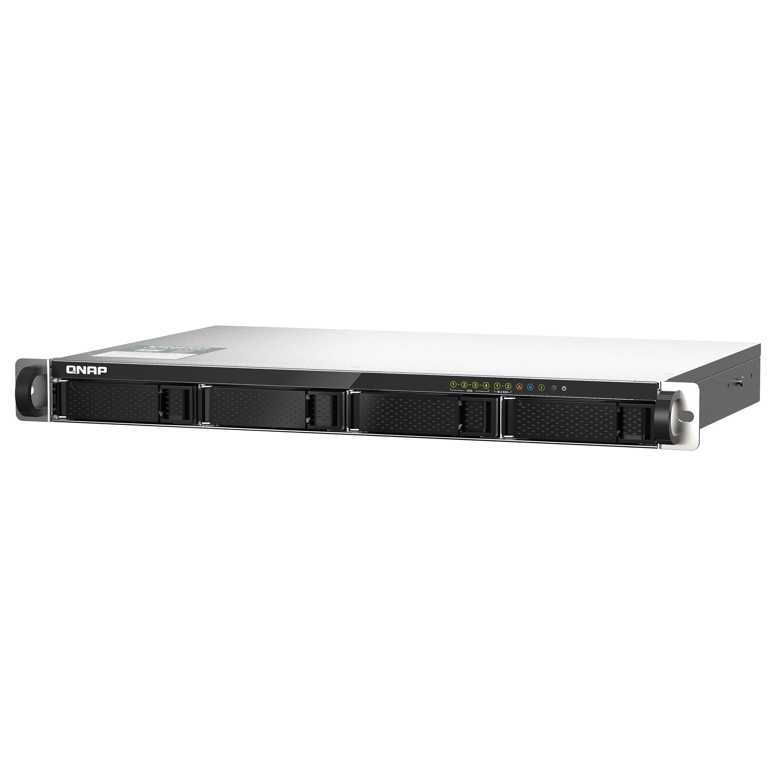 QNAP TS-435XeU 4-Bay Rackmount NAS me Dual 10GbE SFP+, 2.5GbE, 4GB DDR4 dhe RAID - 5