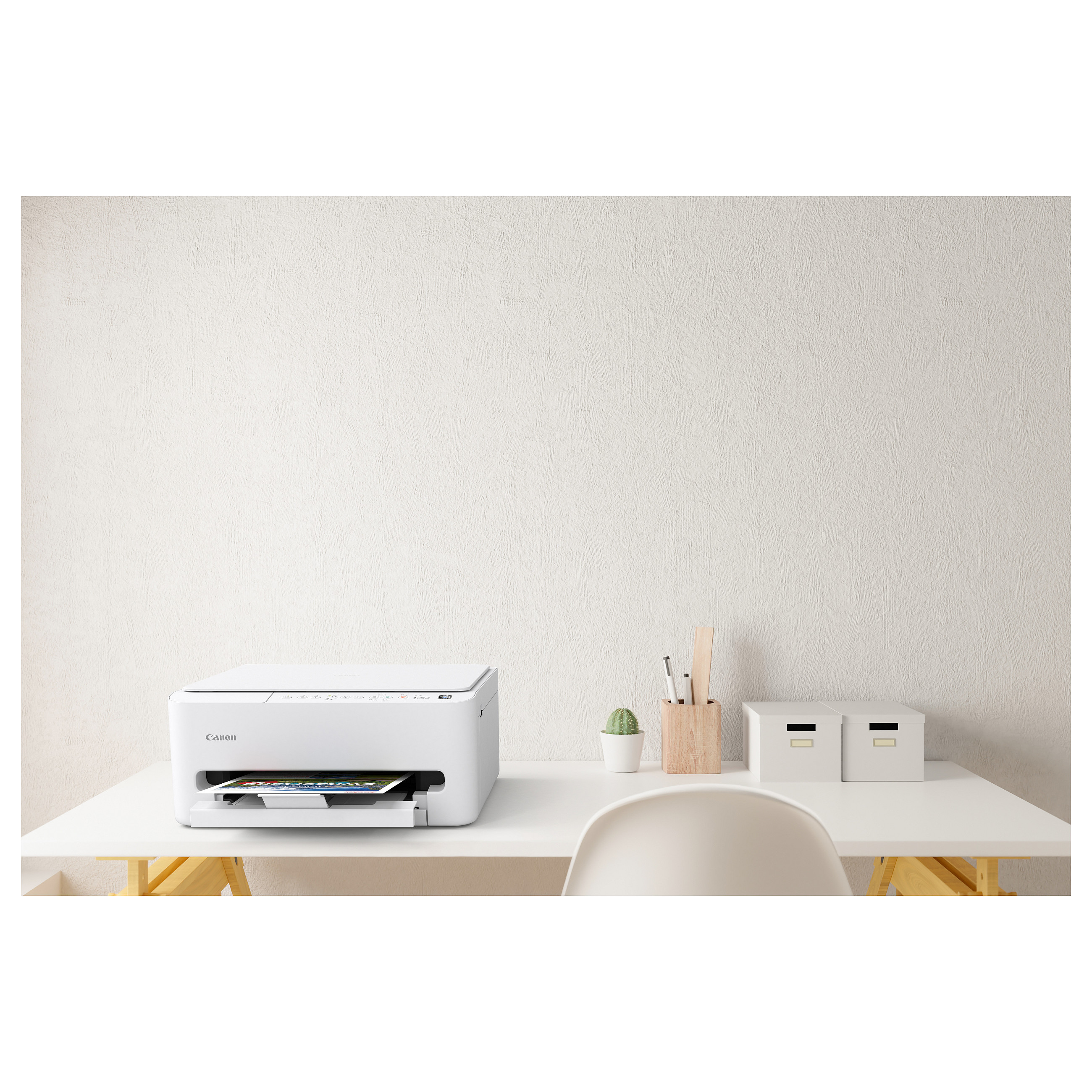 Printer Multifunksional Canon PIXMA TS4150i / 3‑in‑1 / 14ppm / Wi‑Fi – Bardhë - 3