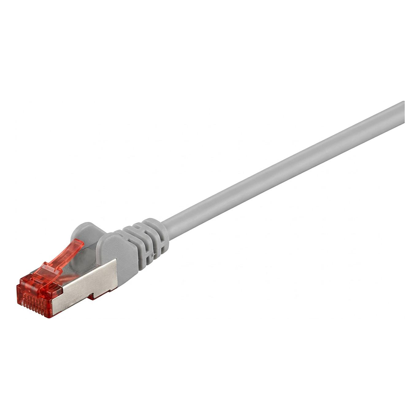 Kabllo për Rrjet Goobay 93571 / RJ45 - RJ45 / Cat.6 / S/FTP / AWG 27/7 / 250 MHz / 1000 Mbit/s / 3 m - Gri