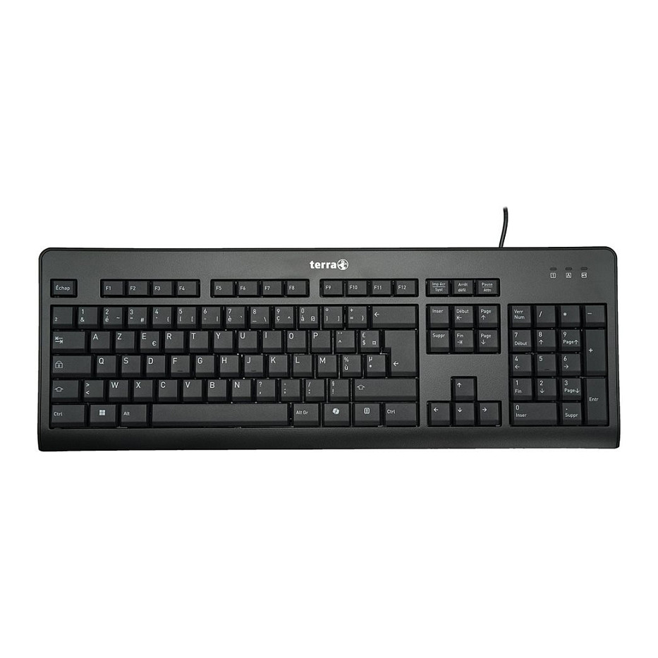 Tastierë me kabllo Wortmann TERRA Keyboard 1500 / AZERTY – Zezë - 1