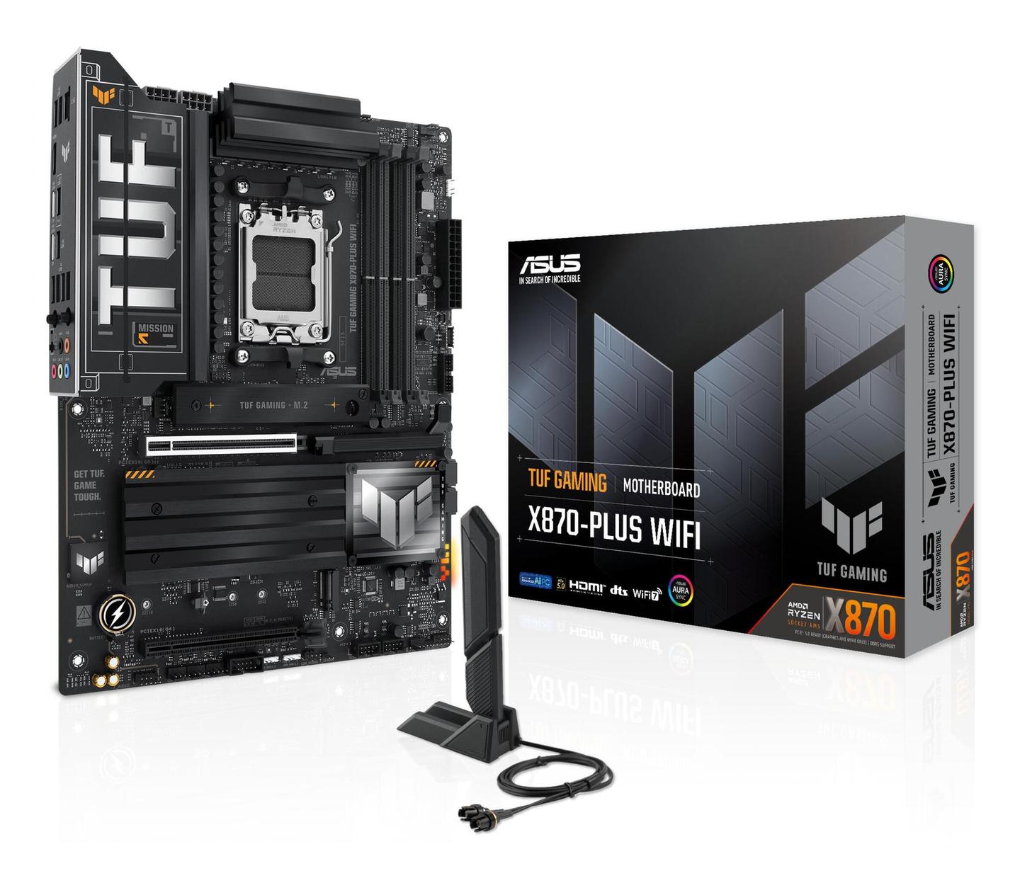 Pllakë Amë ASUS TUF Gaming X870-Plus WIFI / AMD X870 / AM5 / ATX / DDR5 / PCIe 5.0 / Wi-Fi 7