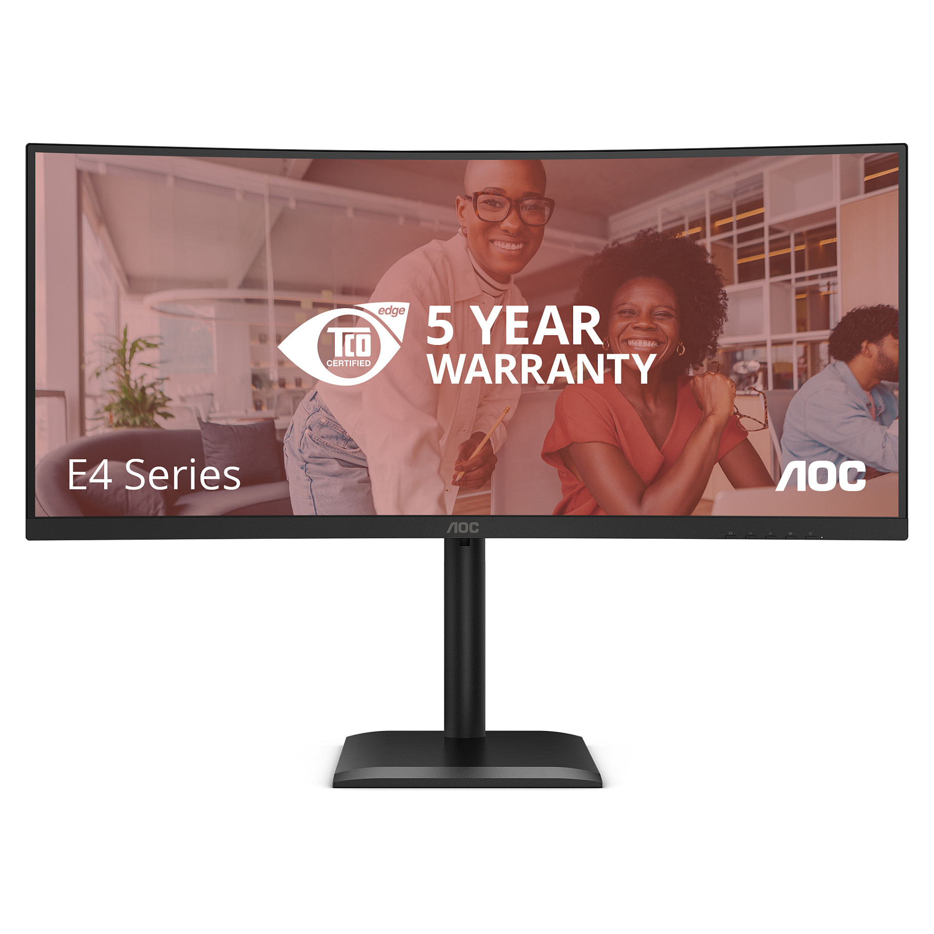 Monitor AOC CU34E4CV / 34" / UltraWide Quad HD VA LCD / 120 Hz / 4ms / USB + USB-C + HDMI + DP / Curved - Zezë - 1