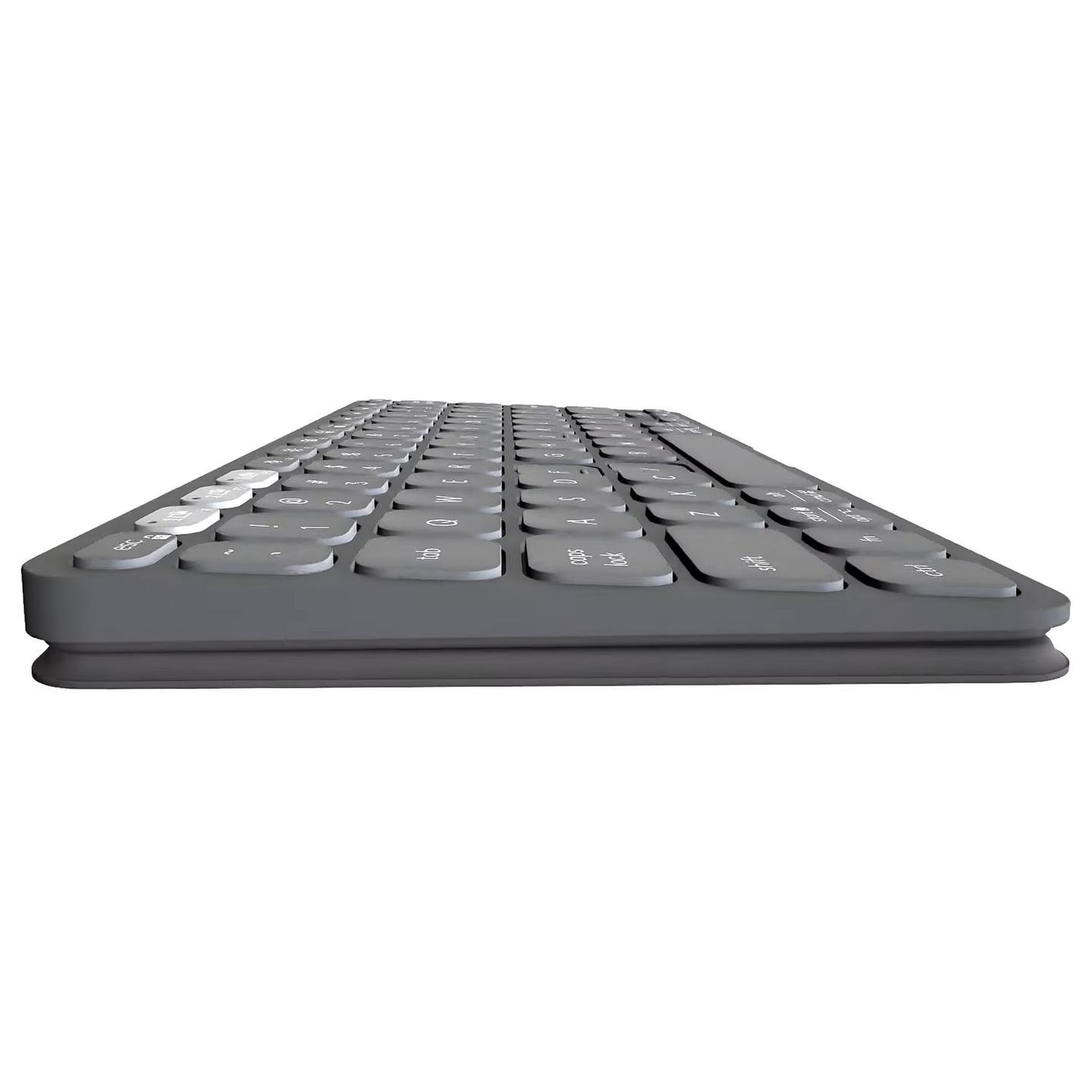 Tastierë pa kabllo Logitech Keys-To-Go 2 / Bluetooth 5.0 / Mini / QWERTZ / German - Gri e çelët - 8