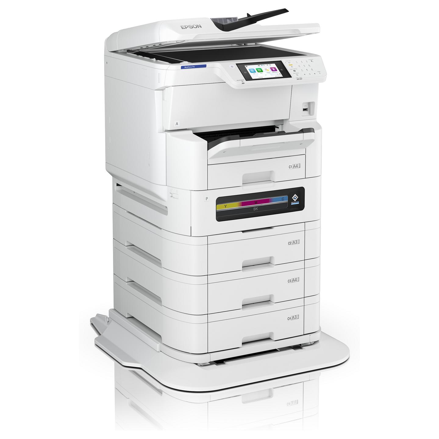 Printer Multifunksional Epson WorkForce Pro EM-C8100RDWF, A3+, Inkjet, Wi-Fi, Printim, Skanim, Kopjim, Faks - Bardhë  - 8