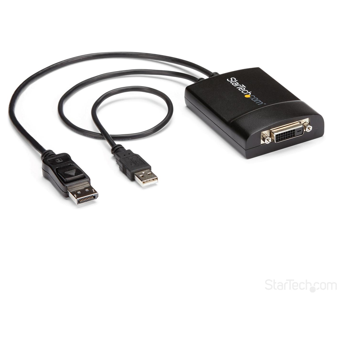 Kabllo DisplayPort StarTech.com DP2DVID2 / DisplayPort në DVI-D / Dual-Link / 2560×1600 60Hz - Zezë - 6