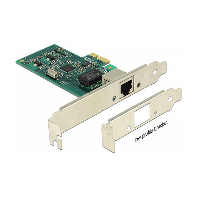 Karta të Rrjetit Delock 89943 / PCIe x1 / 1x Gigabit LAN RJ45 / 1000Mbps / Intel 82574L - 2