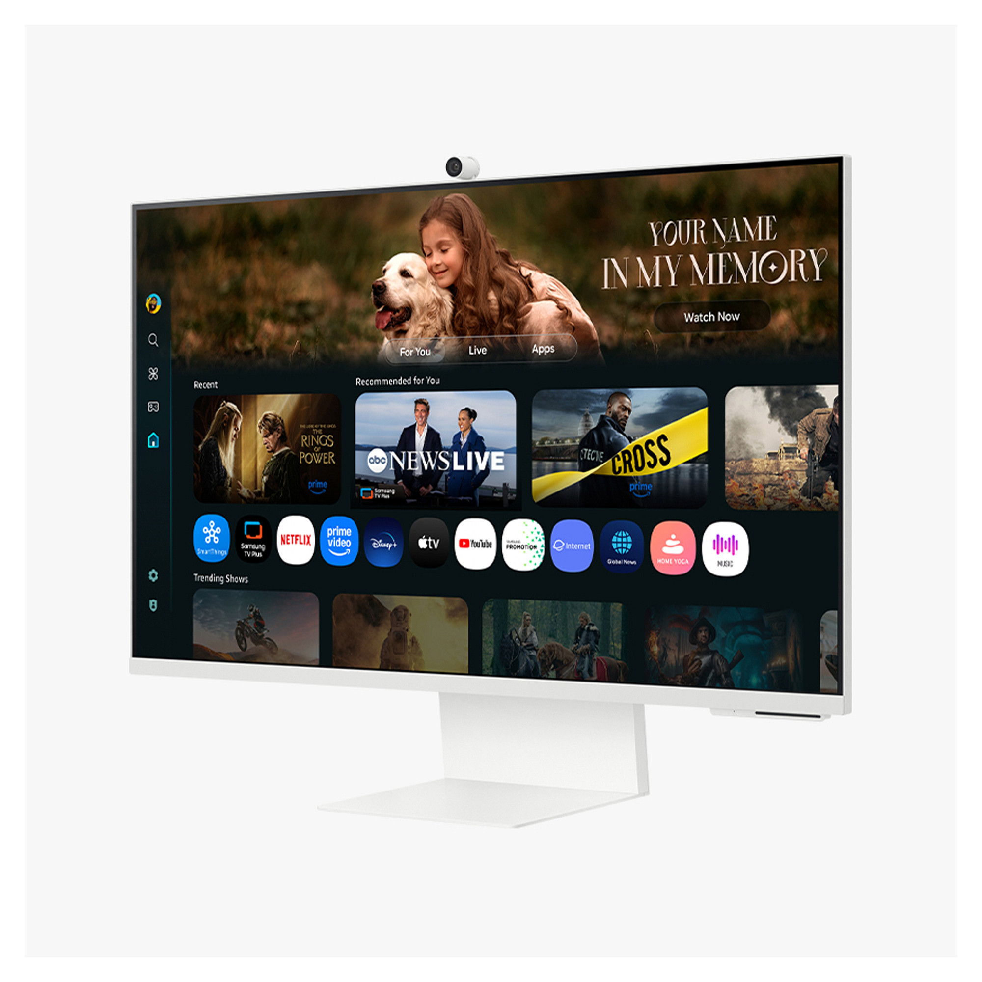 Monitor Samsung Smart M80F S32FM801UU / 32"/ 4K Ultra HD VA / LCD / 60Hz / 4ms / USB-C + USB-A + HDMI + HDCP - Bardhë - 3