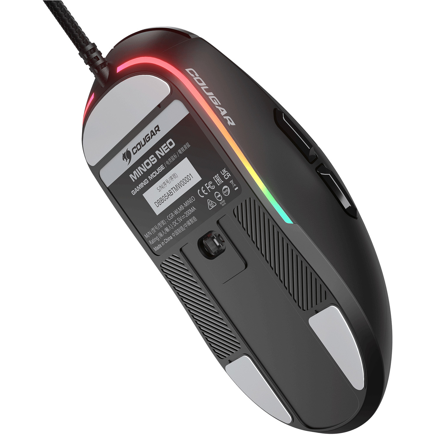 Maus Gaming COUGAR Minos Neo / me kabllo / 6200 DPI / e zezë - 7