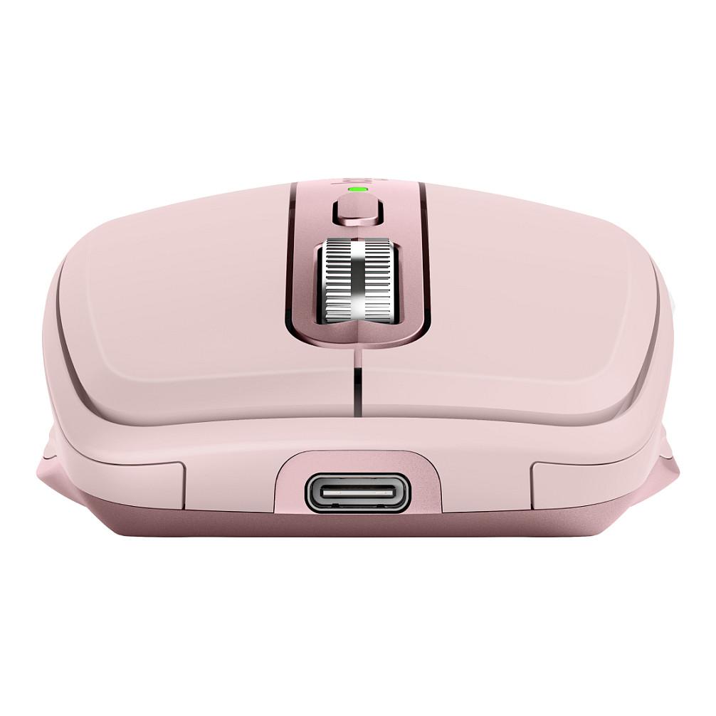 Maus pa Kabllo Logitech MX Anywhere 3S / Optik Darkfield / 8000 DPI / 6 Butona / Bluetooth / 2.4 GHz / Logi Bolt - Rozë - 1