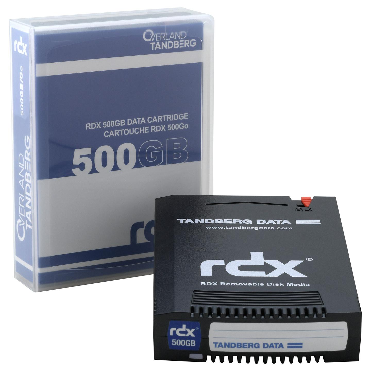 Media ruajtëse për backup Tandberg Data 8541-RDX, RDX, 500 GB - Zezë - 4