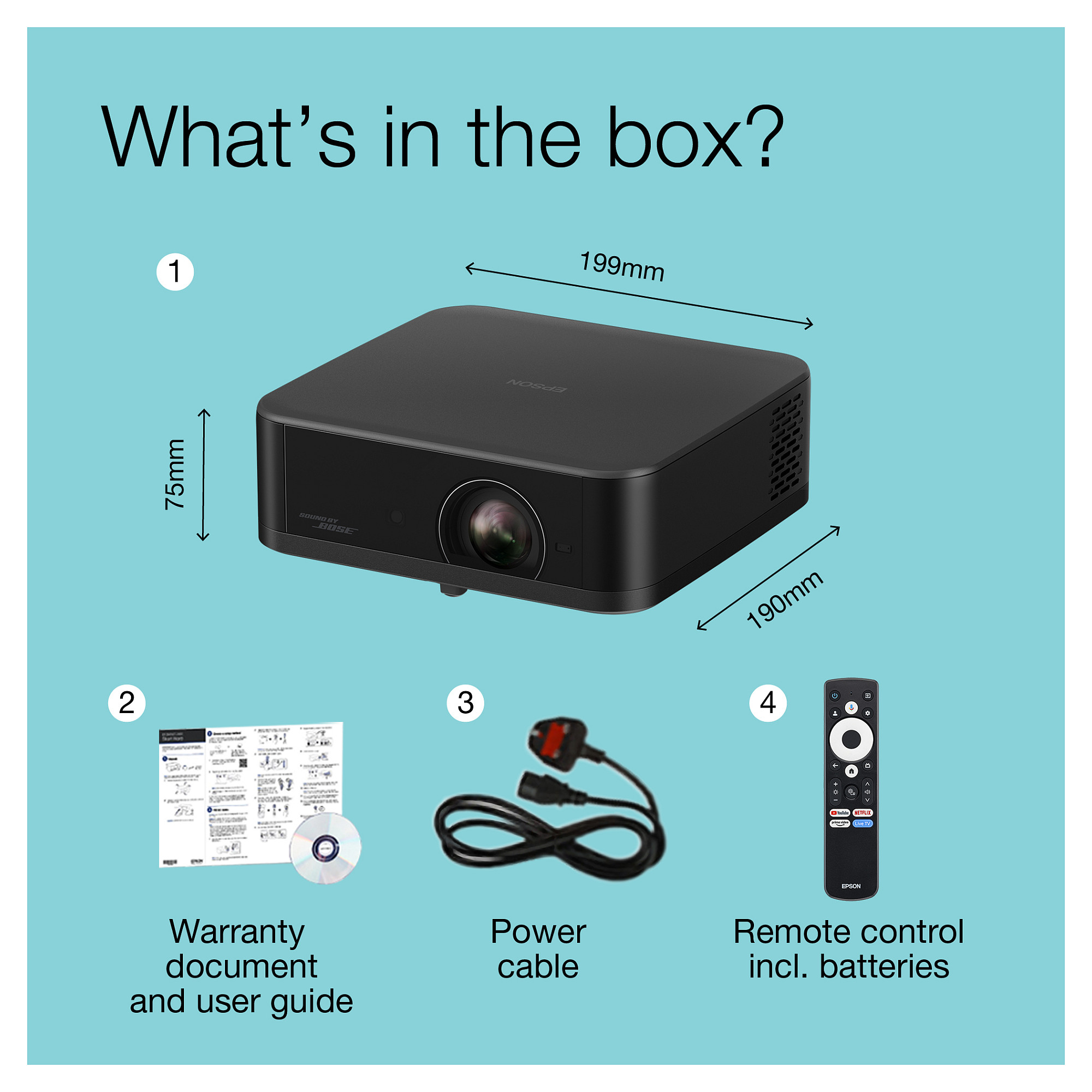 Projektor Epson Lifestudio Pop Plus EF-62B / 3LCD / 4K / LED / 700 ANSI Lumens – Zezë metalike - 7