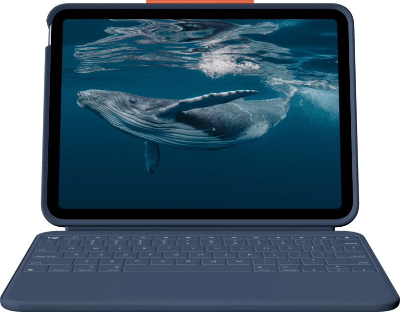 Aksesor për tablet Logitech Rugged Combo 4c Touch / iPad 10. Gjeneratë & A16 / Smart Connector / Trackpad – Blu