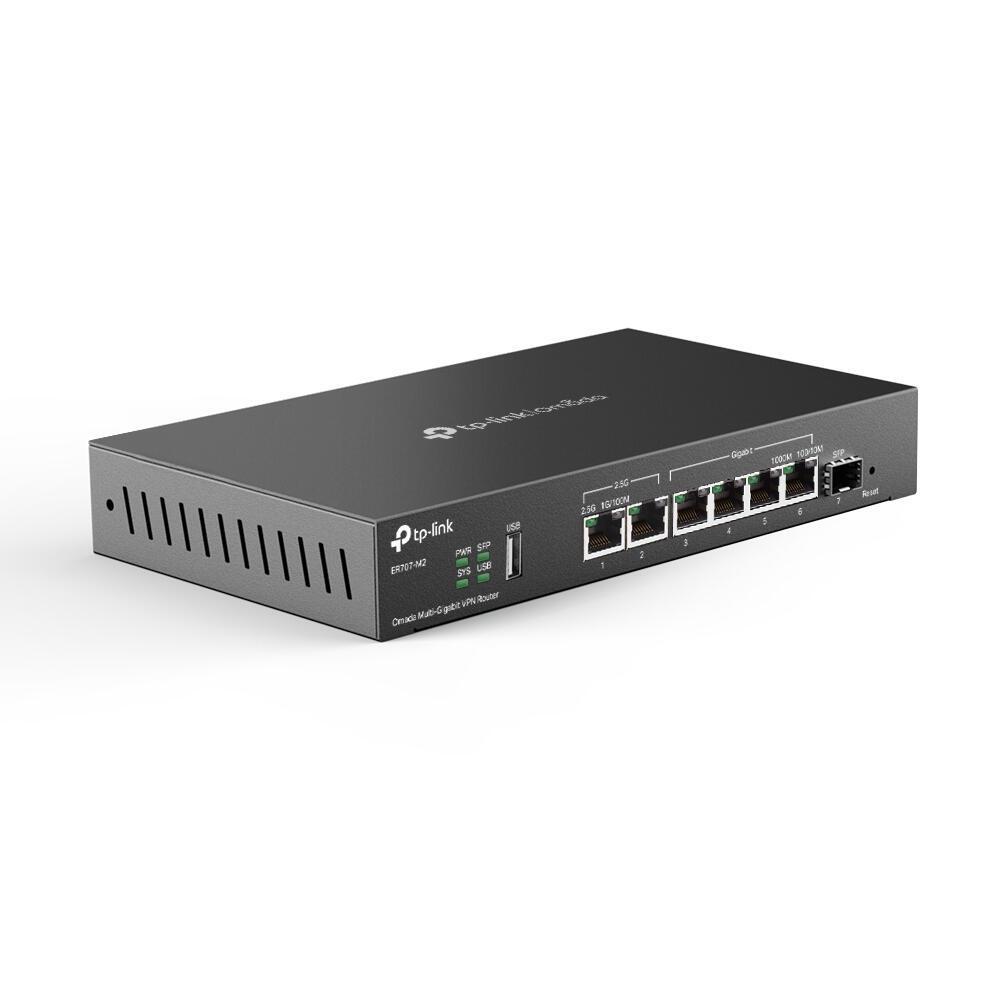 TP-Link Omada ER707-M2 Multi-Gigabit VPN Router – 2× 2.5G RJ45, 4× Gigabit RJ45, 1× SFP, Multi-WAN, VPN, VLAN, Firewall, QoS – Zezë - 1