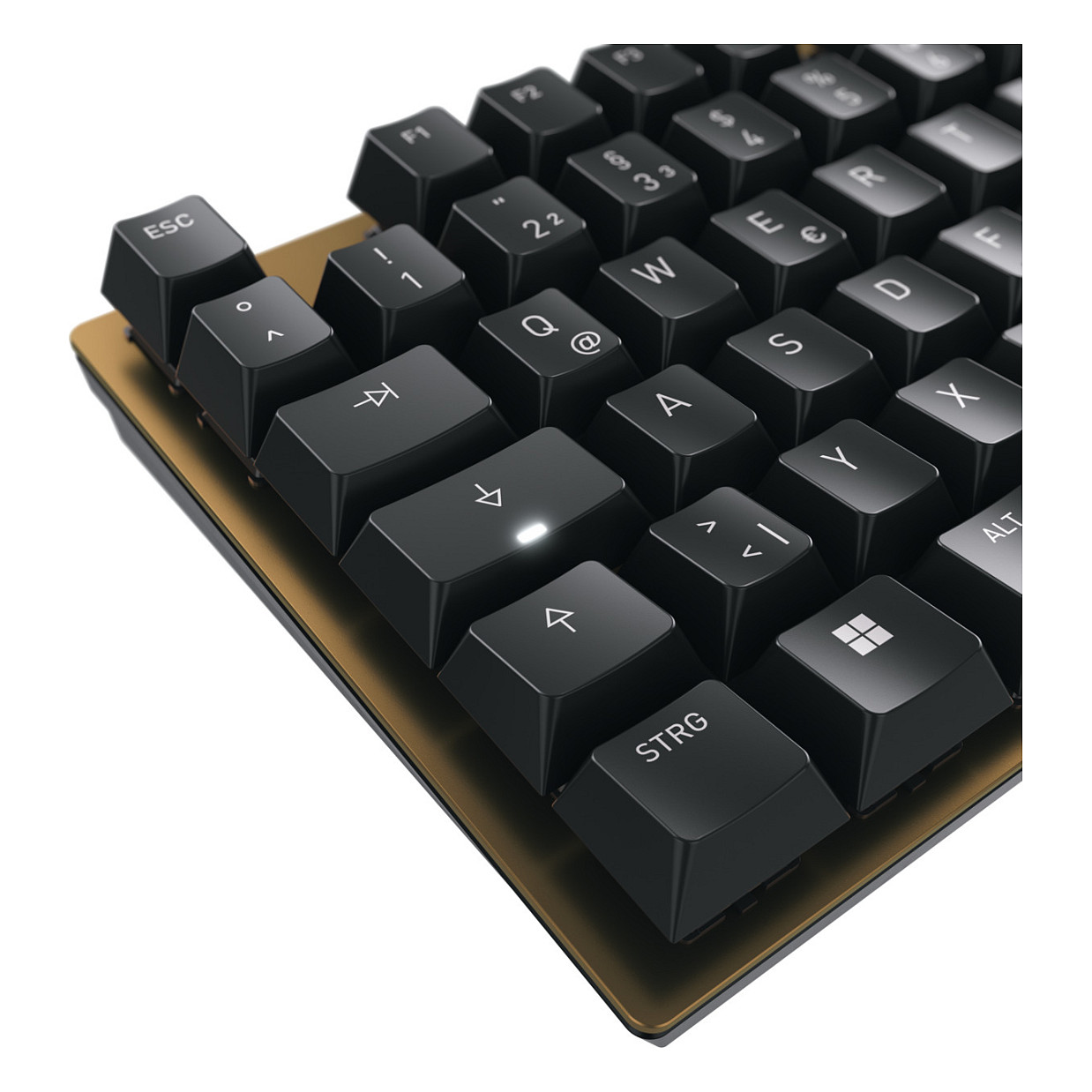 Tastierë me kabllo Cherry Keyboard KC 200 MX MX2A BROWN [DE] e zezë/bronz MX2A BROWN Switch - 5