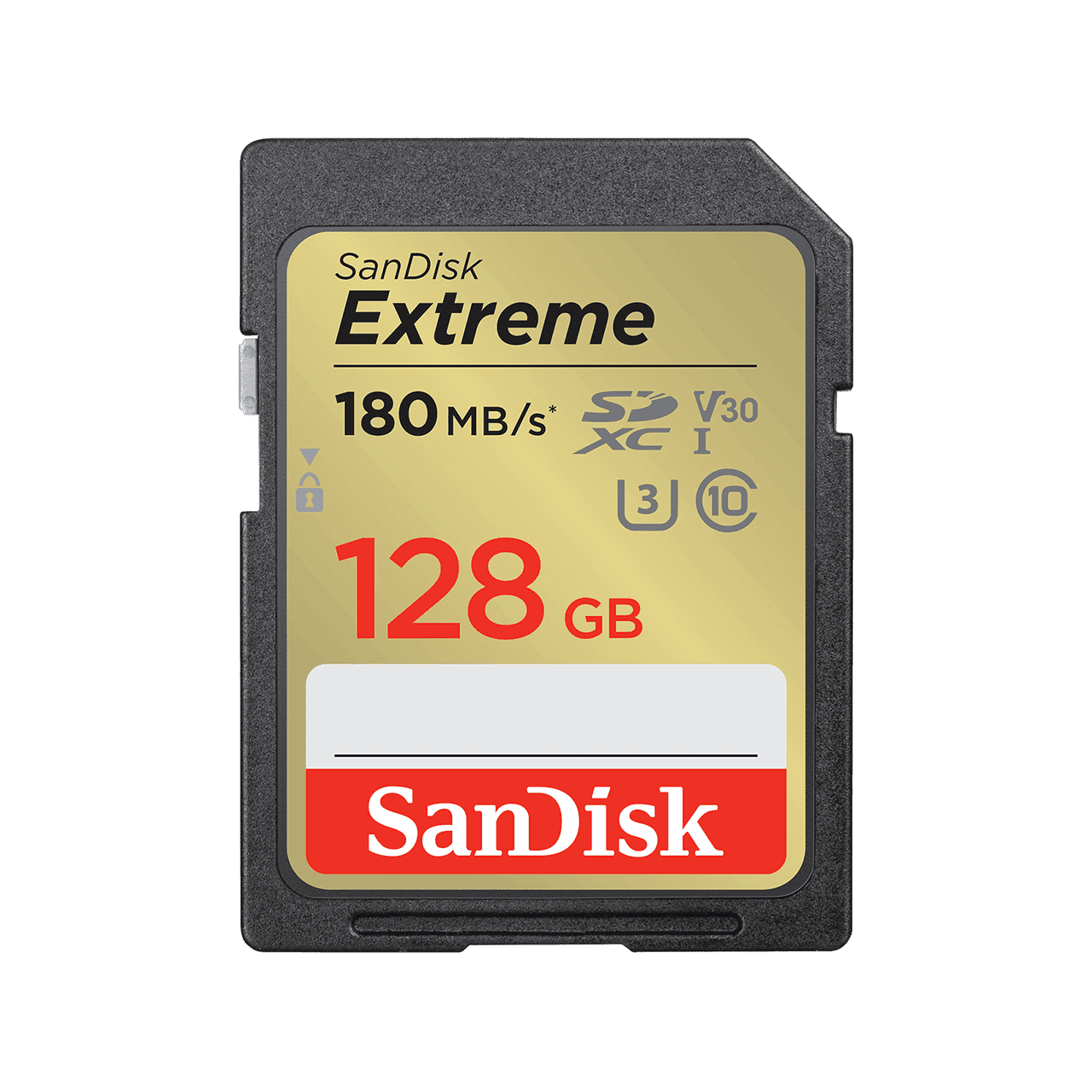 Kartë Memorie SD SanDisk Extreme / 128GB / SDXC / UHS-I / U3 / V30 / 180MB/s – Zezë/ArI - 1