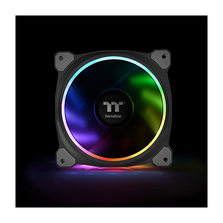Ftohës për Kasë Thermaltake Riing Plus 12 RGB / Kit 3×Fan + 3×Lumi / 120mm - Zezë - 4
