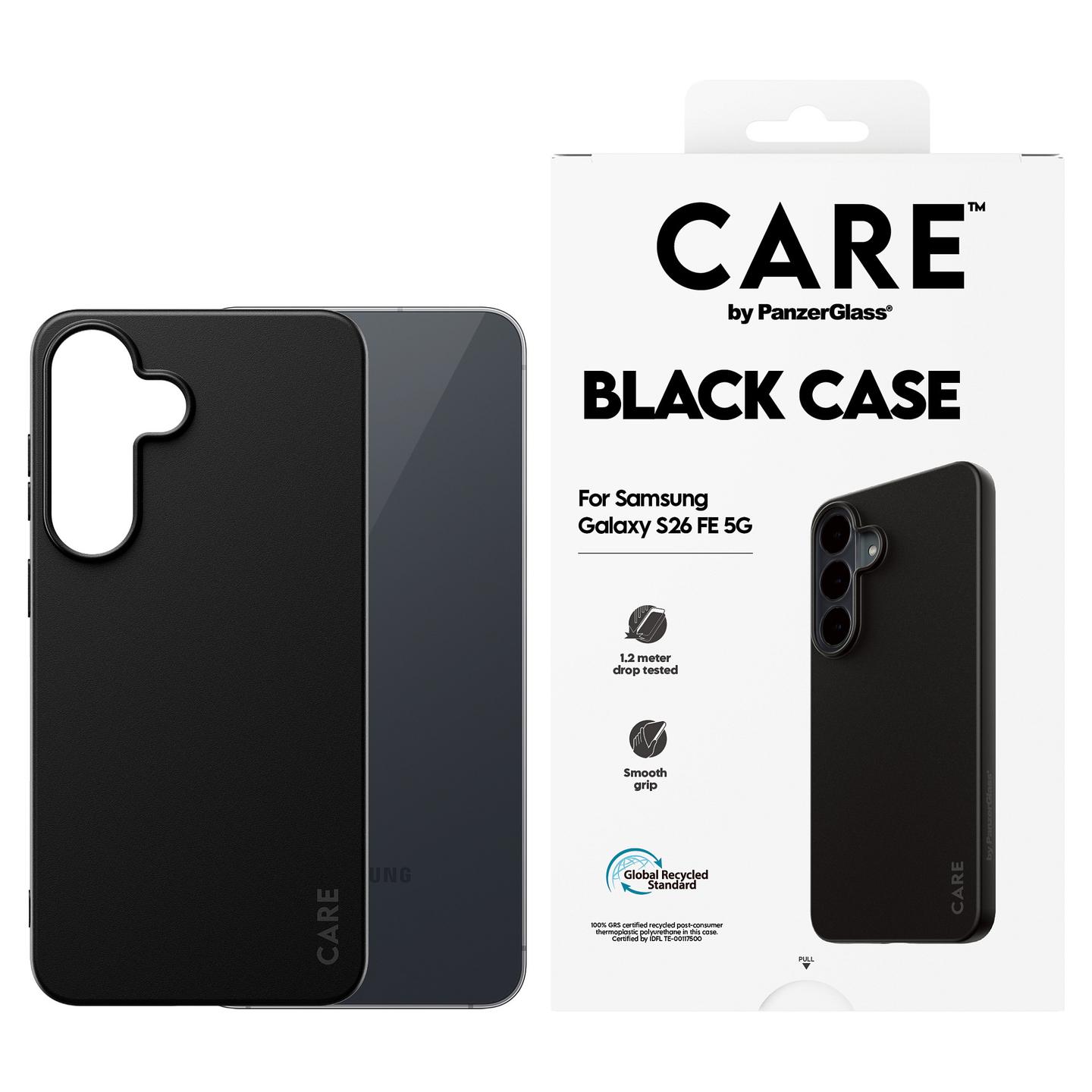 Case për Telefon PanzerGlass CARE TPU për Samsung Galaxy S26 FE 5G - Zezë - 3