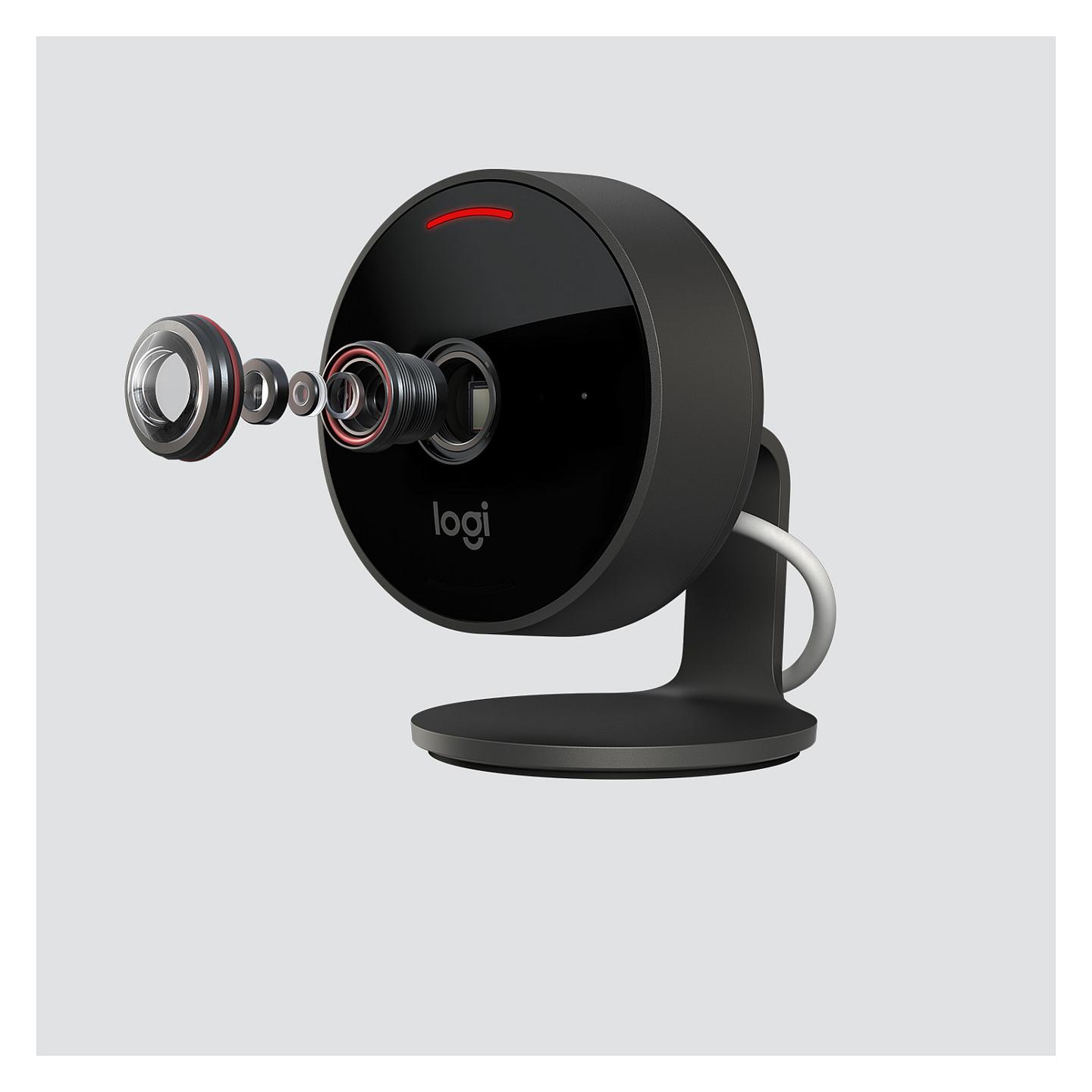 Kamerë Sigurie IP CCTV Logitech Circle View, 1080p, Wi-Fi, 180°, Night Vision, IP64 - Zezë - 5