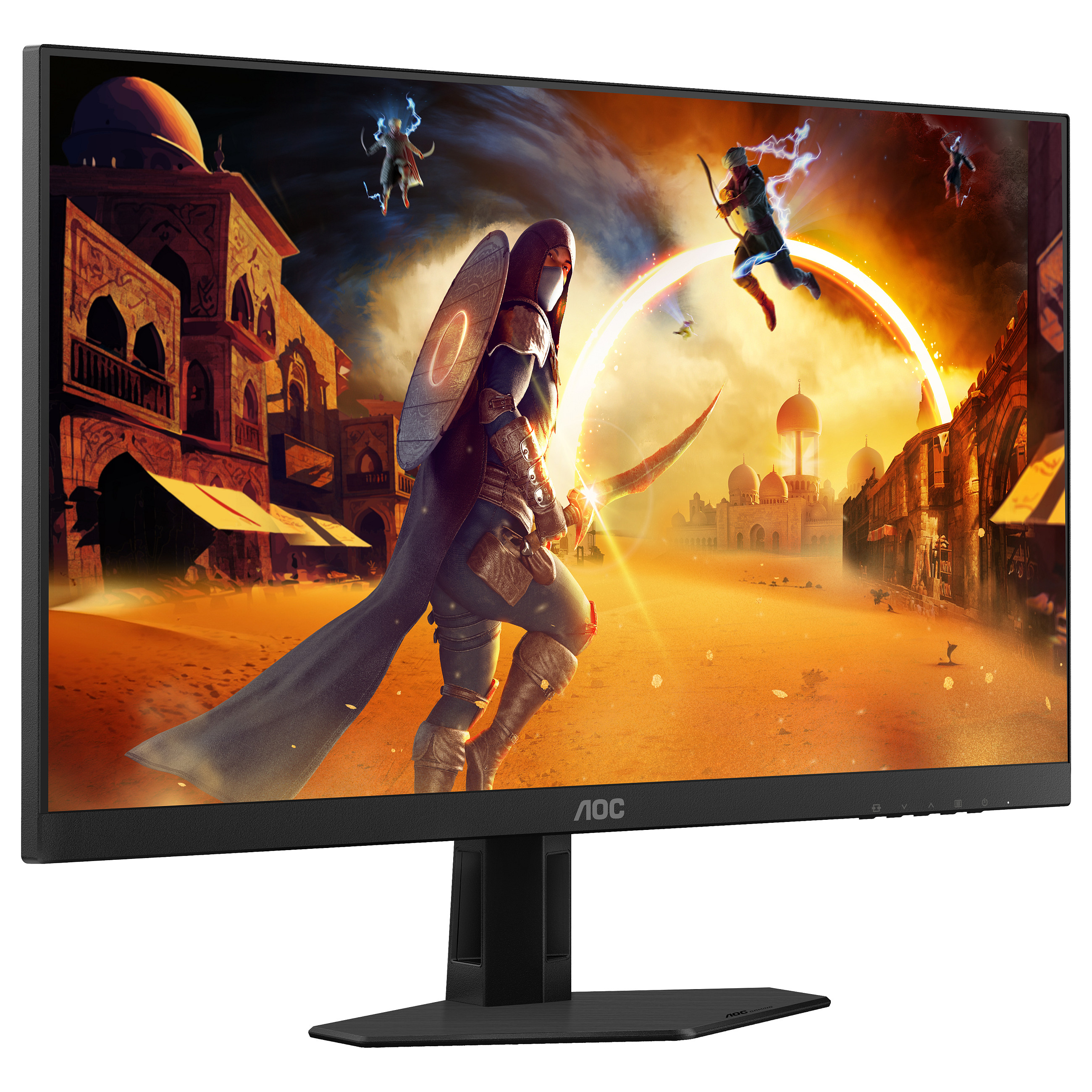Monitor Gaming AOC 24G4HRE / 23.8"/ Full HD Fast IPS AG / W-LED / 200Hz / 0.5ms / HDMI + DisplayPort - Zezë/Kuqe - 7