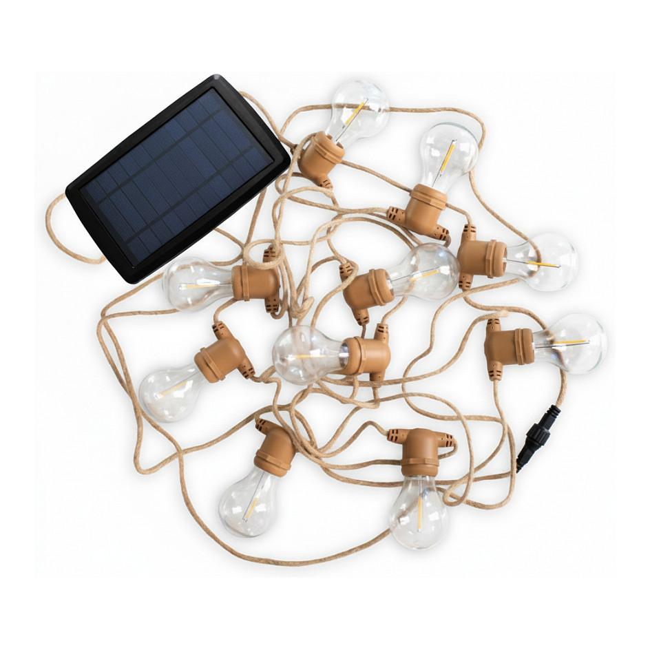 Ndriçim Dekorativ NewGarden Allegra, 8m, 10 Llamba LED, 2700K, E27, IP44 - Kafe