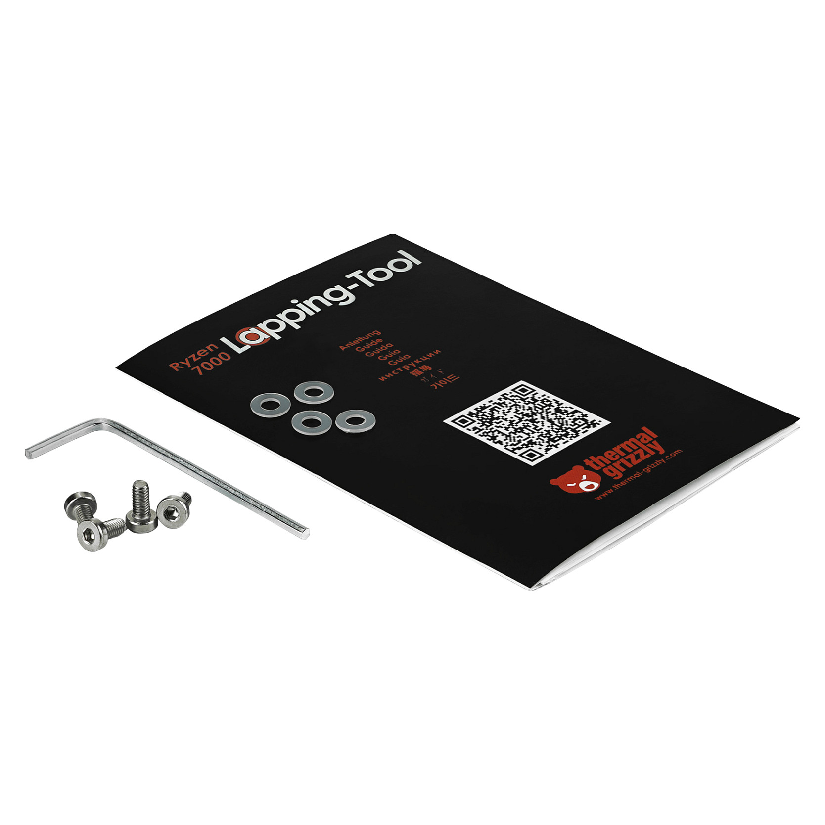 Aksesor për Ftohës Thermal Grizzly Ryzen 7000 Lapping Tool / Për AMD AM5 / 3× Zmerile / Lapping Tool – Transparent - 5