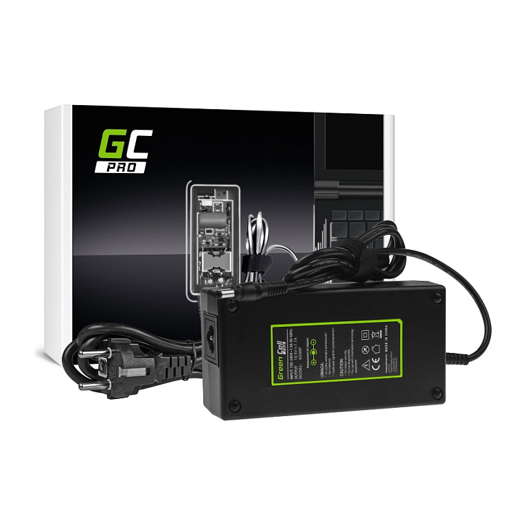 Adapter për Laptop Green Cell PRO AD56P / 150W / 19.5V / 7.7A / 5.5 × 2.5 mm - Zezë