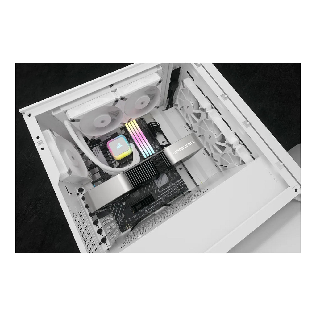 Ftohës për Procesor Corsair iCUE H100i RGB ELITE / 240mm / AIO / RGB – Bardhë - 12