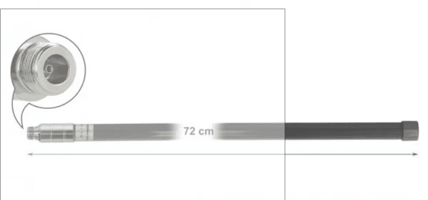Antena për Rrjet DeLOCK 12679, LPWAN 433/868 MHz, 2 dBi, N Female, 72 cm - Gri