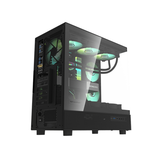 Kasë Darkflash DPX90 / Mid‑Tower / 3xARGB Fans 120mm – Zezë - 5