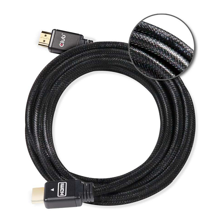 Kabllo HDMI Club3D / HDMI-A Plug → HDMI-A Plug / RedMere / 4K / 60Hz UHD / 10m - Zezë - 5