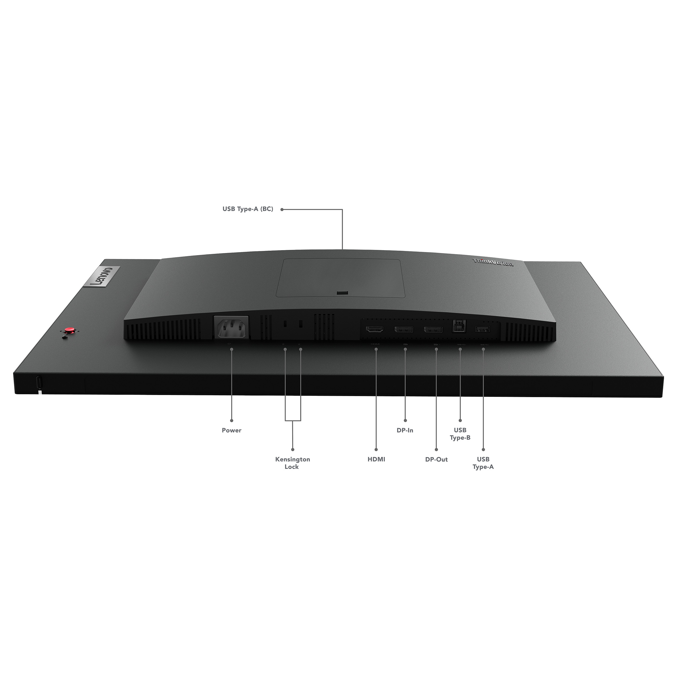 Monitor Lenovo 60.5cm/23.8" (2560x1440) Lenovo ThinkVision P24q-30 16:9 QHD IPS 60Hz 4ms HDMI DP USB Vesa Zi - 11