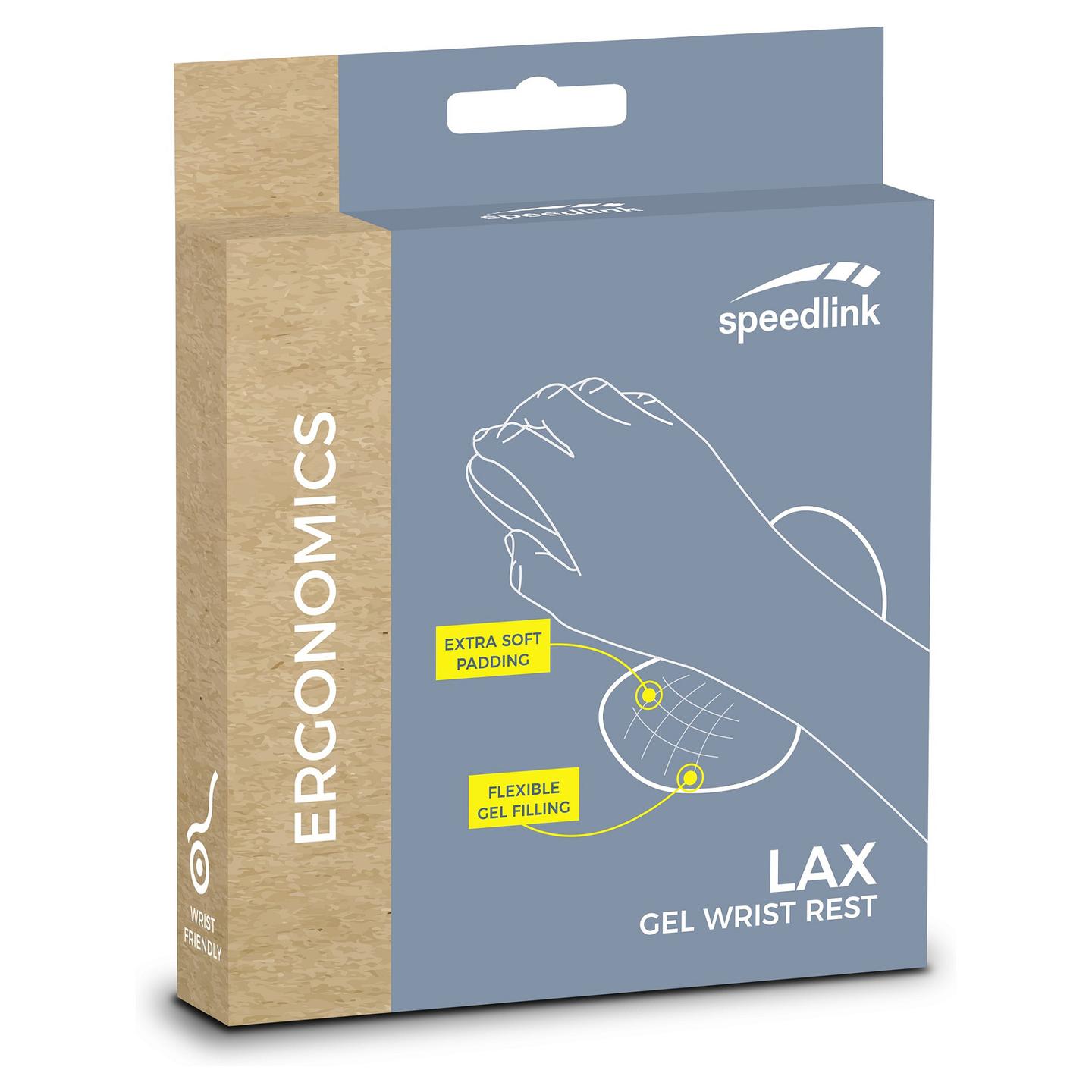 Mbështetëse për Kyçin e Dorës SPEEDLINK LAX / Gel / Rubber / Velvet - Zezë - 3