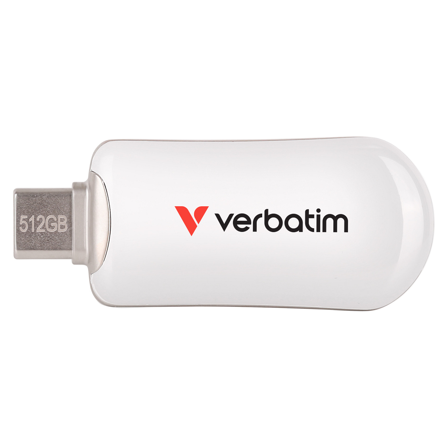 USB Flash Drive STICK 512GB Verbatim Plectra White USB-C Flash Drive - e bardhë - 1