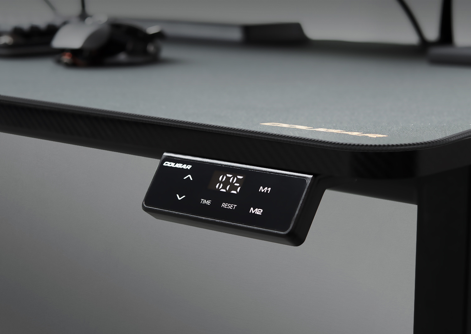 Tavolinë Gaming COUGAR E-Grav 180 / 180 x 80 cm / Carbon Fiber - Bardhë - 2