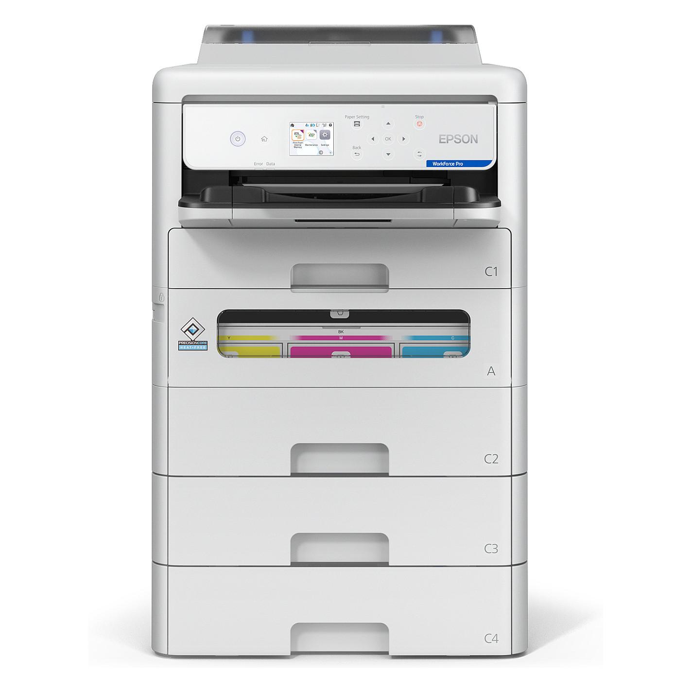 Printer Inkjet Epson WorkForce Pro EP-C800RDW, A4, 4 ngjyra, Wi-Fi, Duplex - Bardhë - 9
