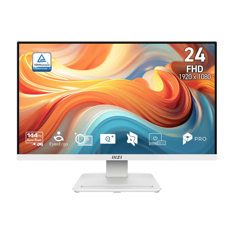 Monitor Gaming MSI PRO MP241W E14V / 23.8"/ Full HD VA AG / 144Hz / 1ms / HDMI+DP - Bardhë