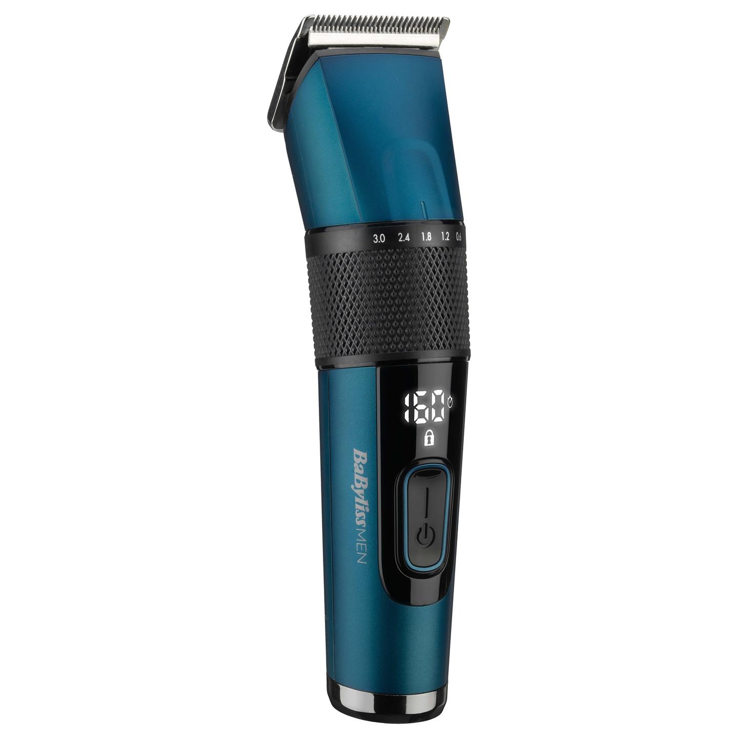 Makinë e rrojës BaByliss Japanese Steel Digital E990E / Japanese Steel / 45 Nivele / 0.6-28 mm / 160 Min - Zezë/Blu