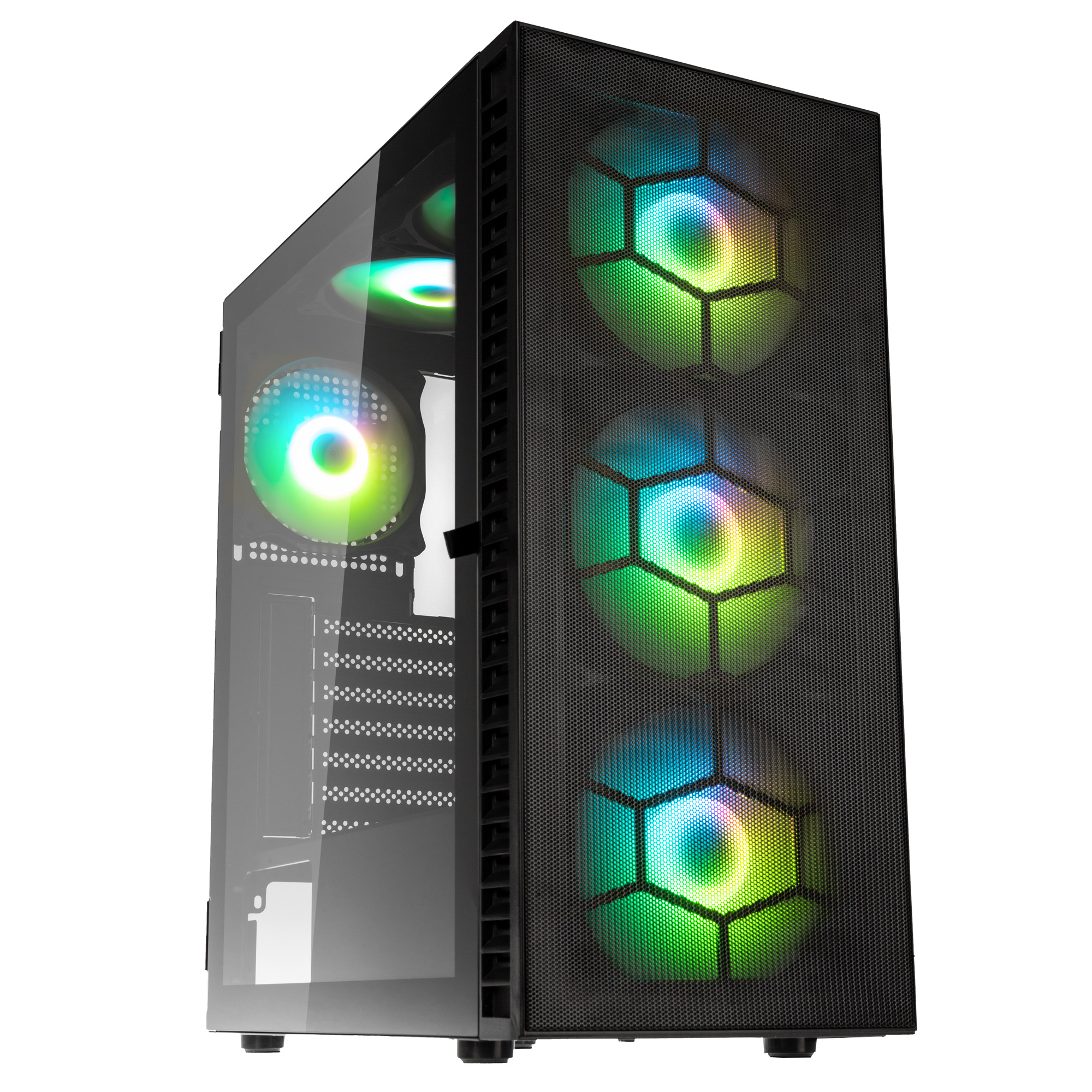 Kasë PC Kolink Observatory HF Plus Mesh ARGB / Midi Tower / ATX / 6x Fan PWM-ARGB / Mesh - Zezë