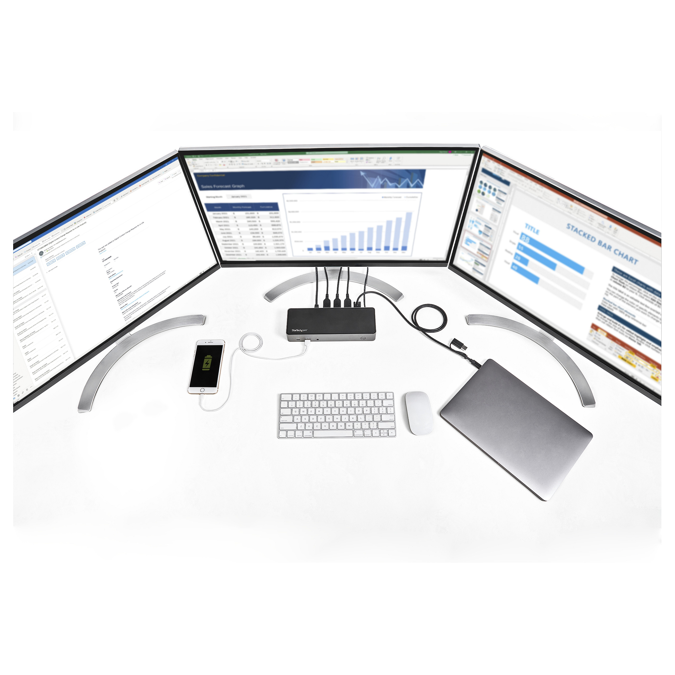Docking Station StarTech Dock / 4xUSB‑A / 2xUSB-C / 3xHDMI / 3xDisplayPort – Zezë - 13