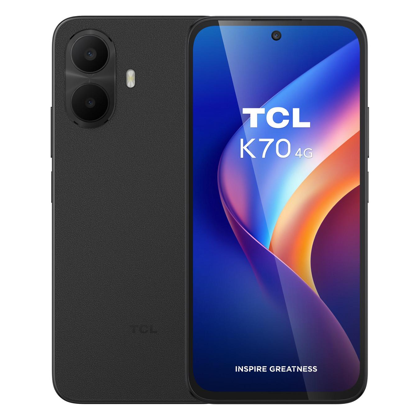 Telefon i Mençur TCL K70 4G / 6.8" HD+ / 120 Hz / MediaTek Helio G100 Turbo / 4 GB RAM / 128 GB / Dual SIM / 50 MP / 5200 mAh / IP64 - Zezë