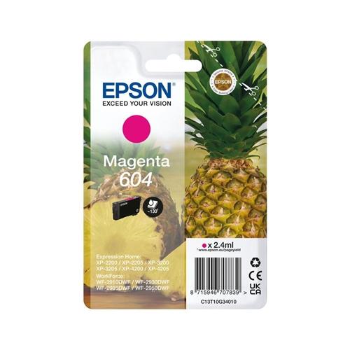 INK Epson 604 / T10G34 / 2.4ml / 130 faqe – Rozë - 2