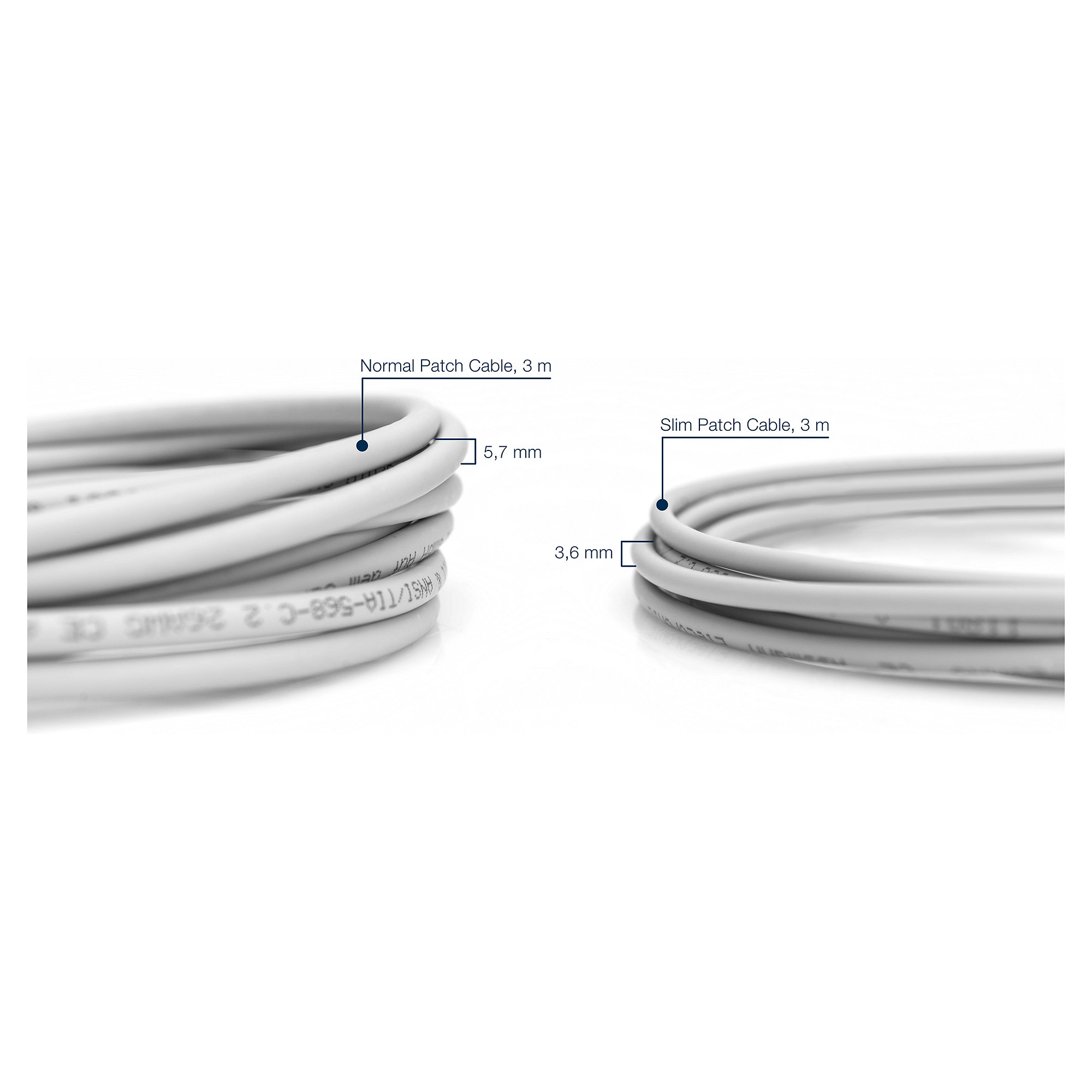 Kabllo për Rrjet DIGITUS CAT 6A U/FTP Slim / 1m – Gri - 2
