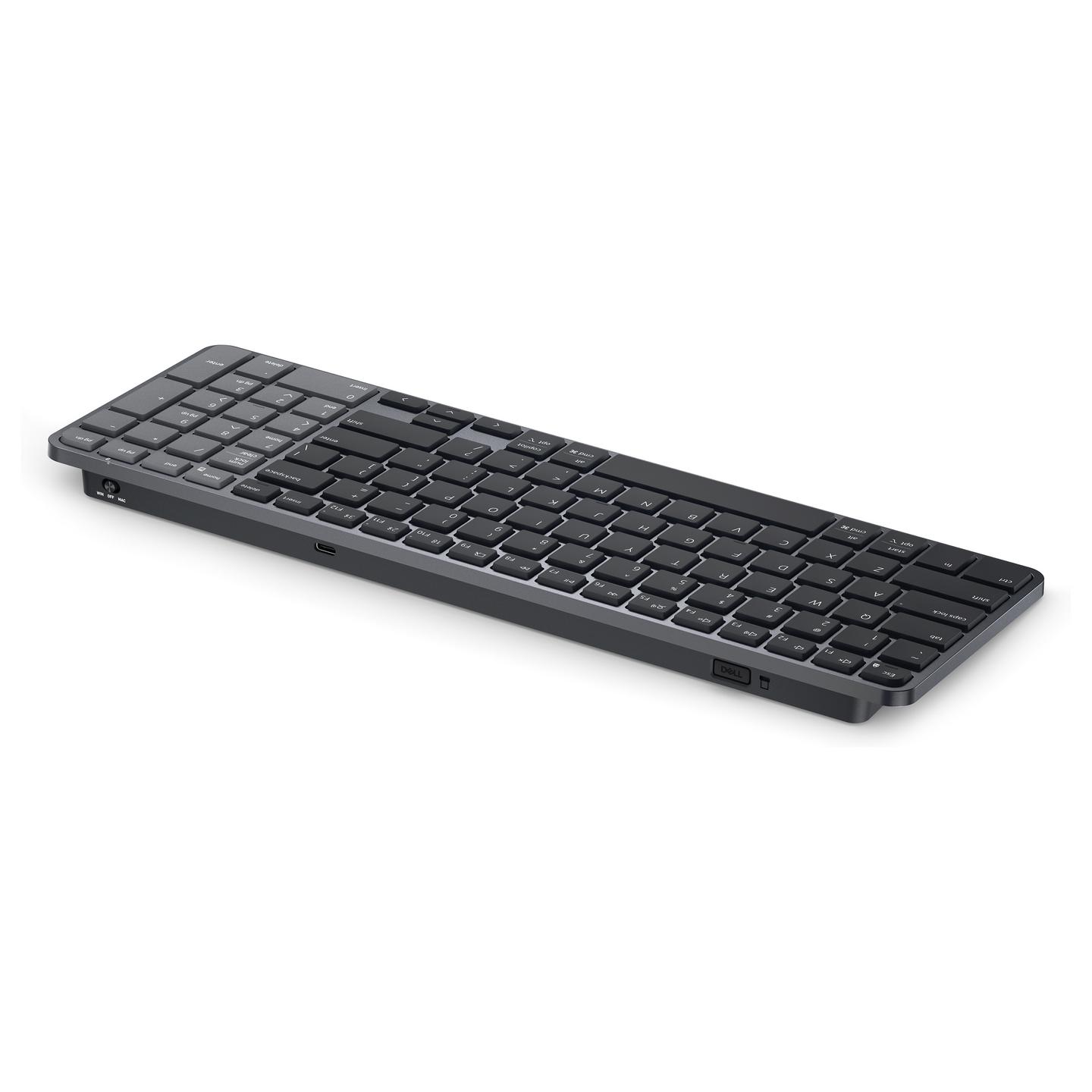 Tastierë pa kabllo Dell Pro 7 KB746, Bluetooth 6.0, marrës USB Dell Secure Link, kompakte, e rikarikueshme, QWERTZ gjermane – Hiri - 8