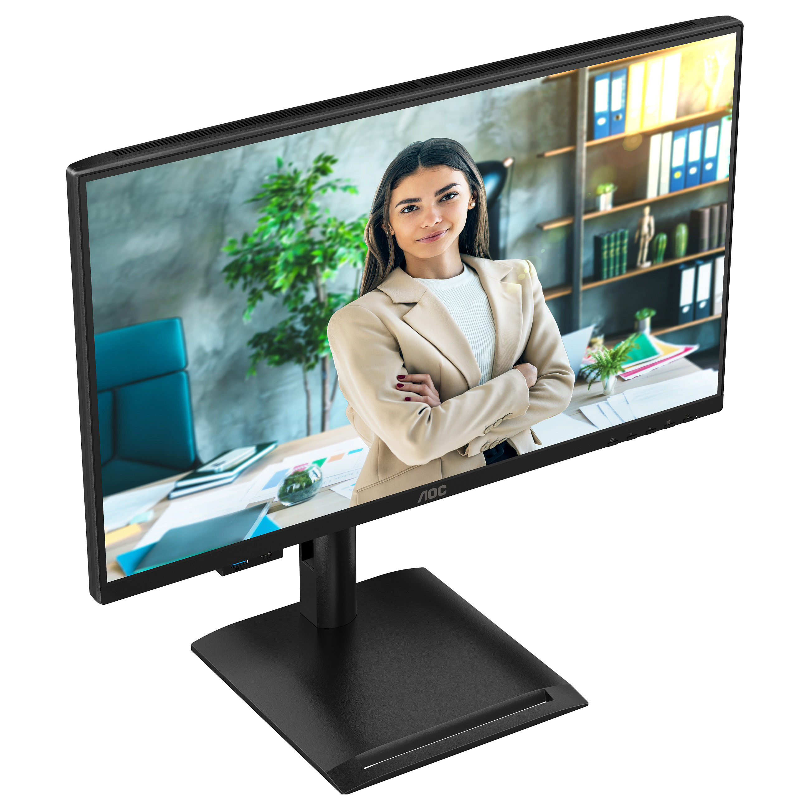 Monitor AOC 24P4U / 23.8" / Full HD IPS / 120 Hz / 4ms / USB +USB-C + VGA + HDMI + DP - Zezë - 19