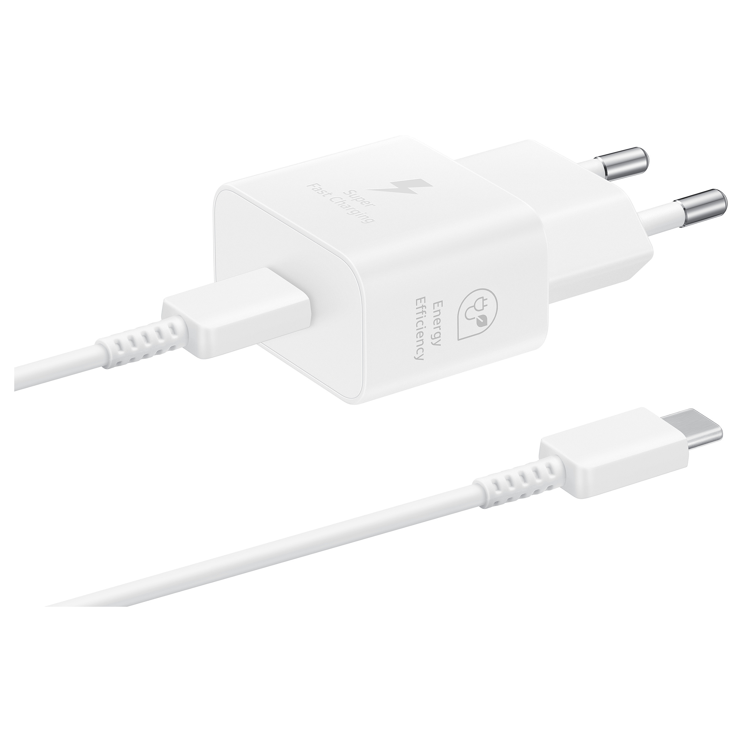 Adapter Samsung Galaxy Power Adapter USB Type-C 25W with 1m Cable - Bardhë - 4