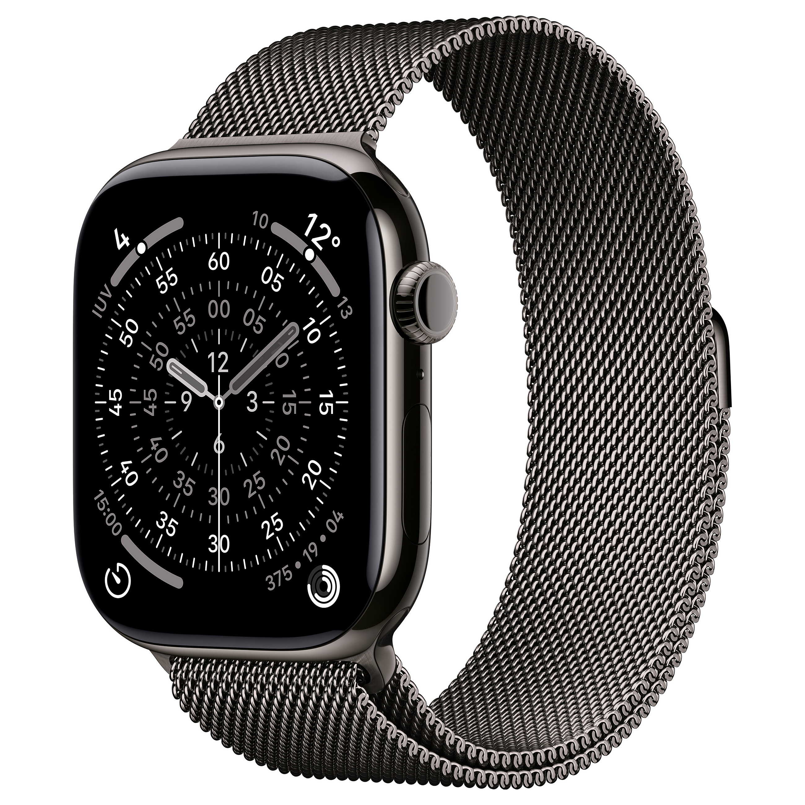 Apple Watch S11 / 46mm / Cellular / Titanium Slate Case with Milanaise Slate Band – M/L - 1