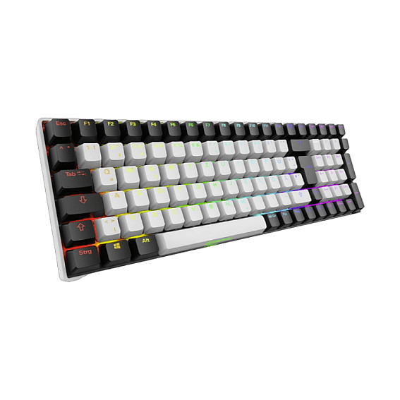 Tastierë Gaming Sharkoon Skiller SGK50S2 Wired & Wireless / QWERTZ - Bardhë / Zezë - 1