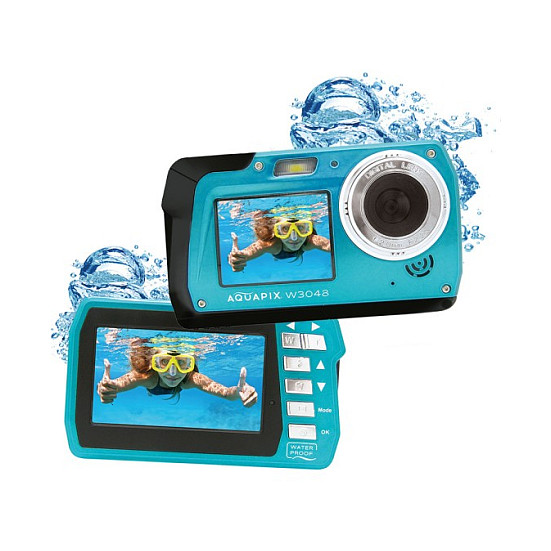 Kamerë digjitale Easypix Aquapix W3048 Edge / 13MP / 16x Digital Zoom / 4K / Dual Screen / Waterproof 3m - Blu/Zezë